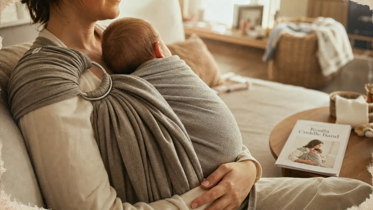 Porte bébé koala : bébé en écharpe pré-nouée dès la naissance