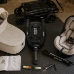 Poussette trio avec base Isofix 360, base et rotation 360°