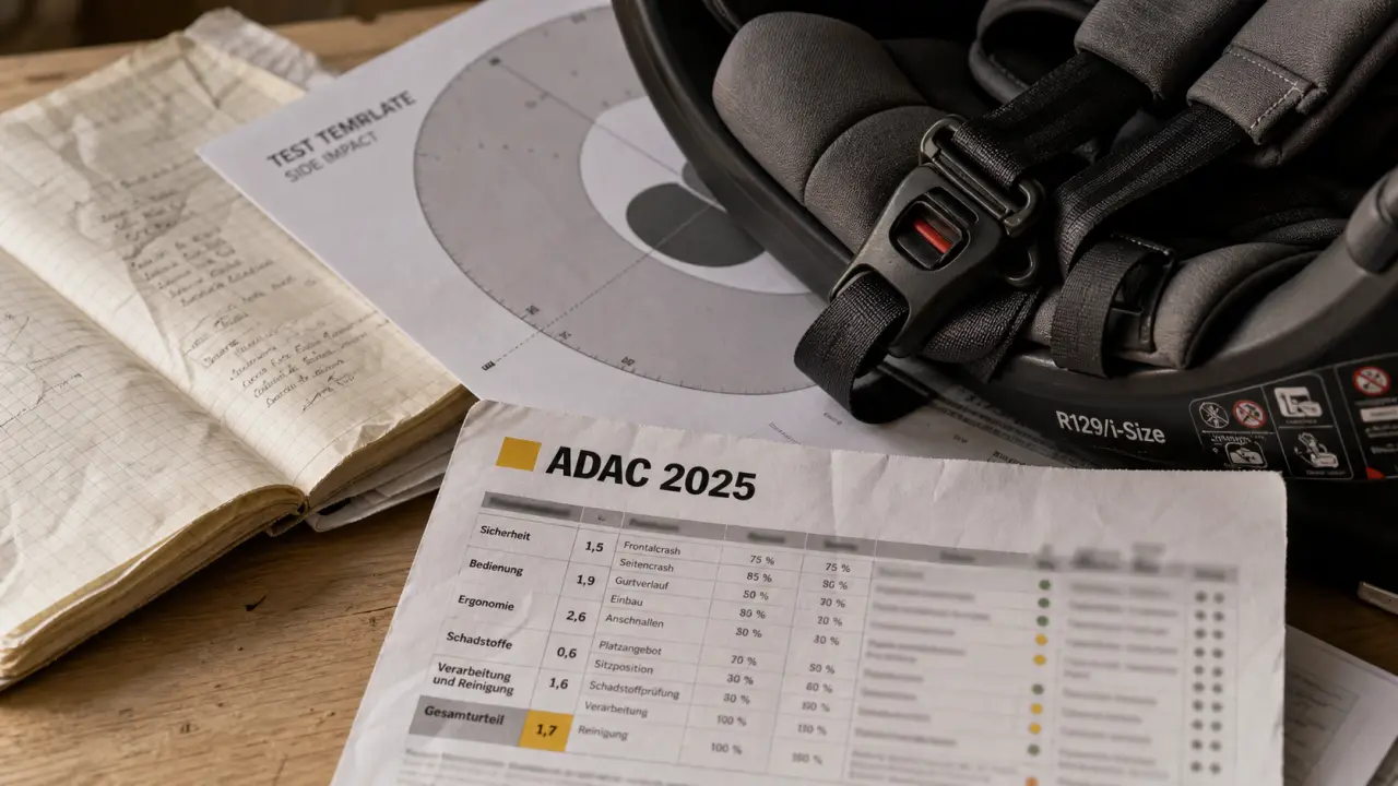 adac siège auto 2025 : tableau de notes et siège bébé R129