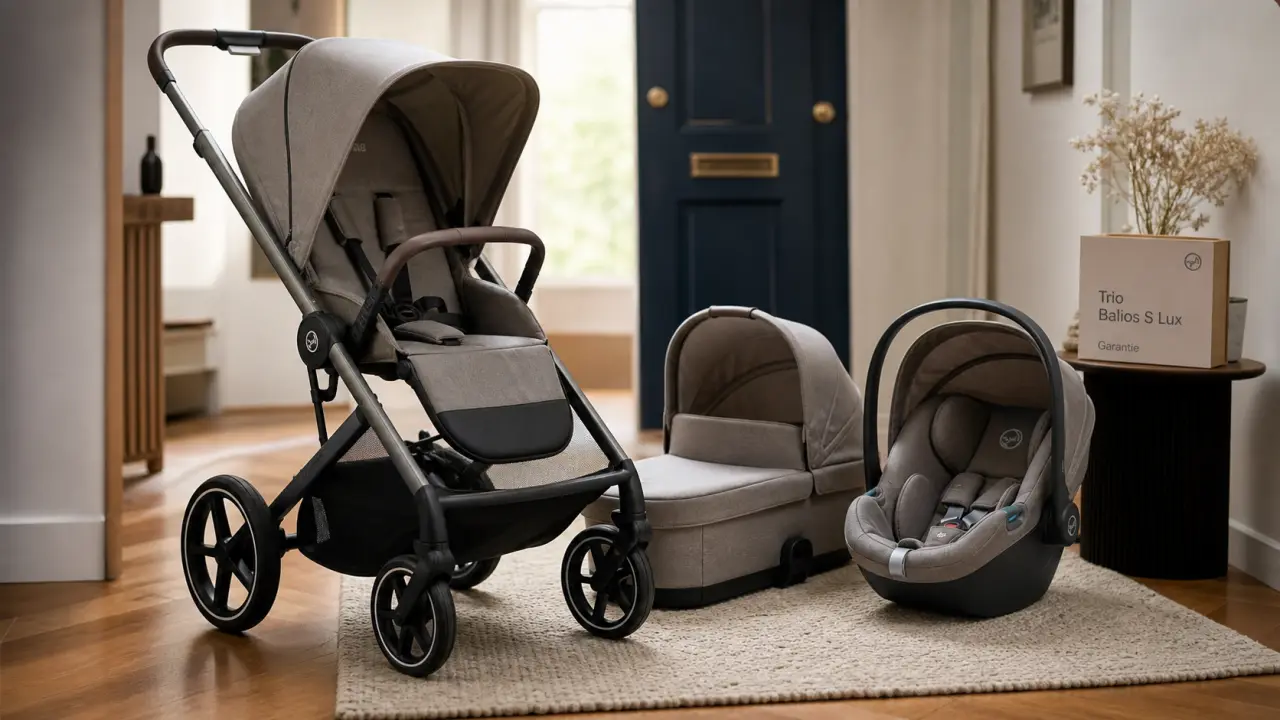 Poussette trio Balios S Lux avec nacelle et coque auto, confort et compatibilité