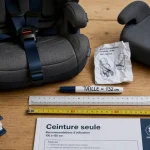 Siège auto age obligatoire : taille et ceinture seule