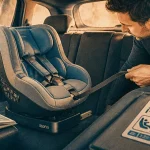 Siège auto Graco avec harnais et ISOFIX dans une voiture