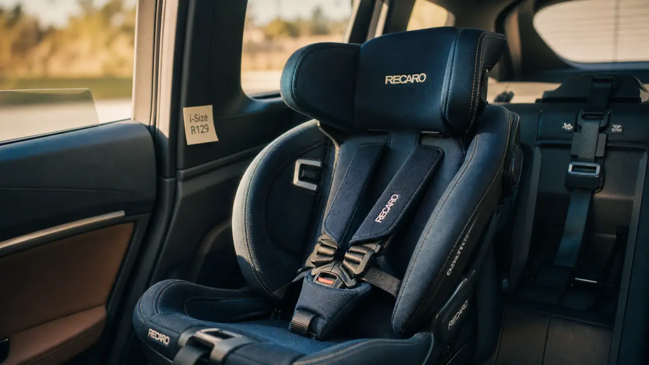 Siège auto Recaro i-Size R129 avec harnais 5 points et ISOFIX