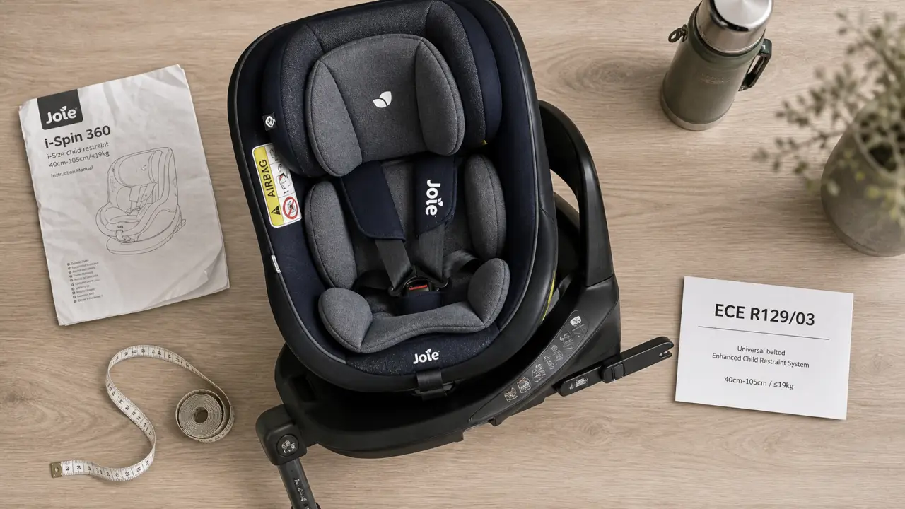 siège auto spin 360 joie i-Spin 360 R sur base ISOFIX