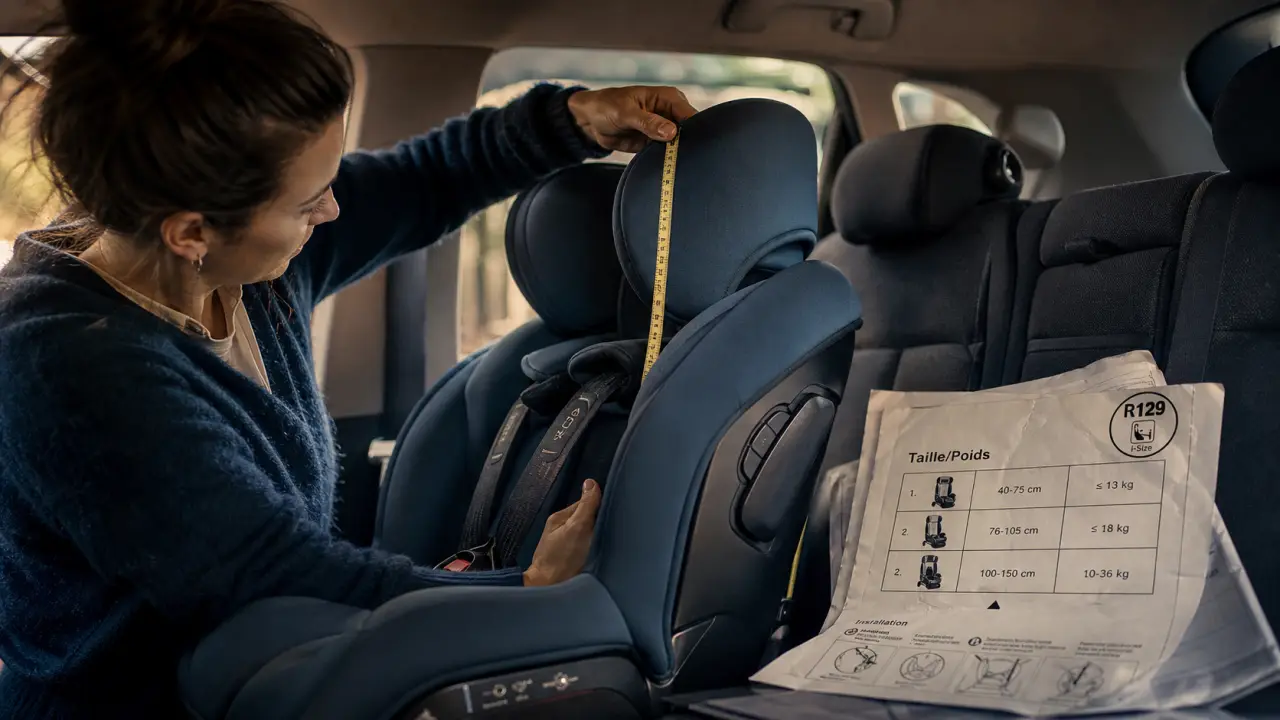 Taille pour siège auto : coque, siège 2e âge, rehausseur
