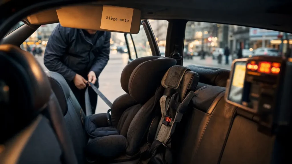 Taxi siège auto : l’exception pour les moins de 10 ans ne remplace pas un vrai siège