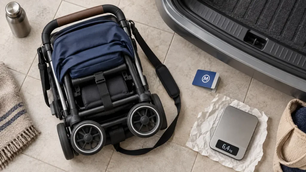 Poussette compacte : 6,4 kg, pliage à une main, les critères qui changent tout