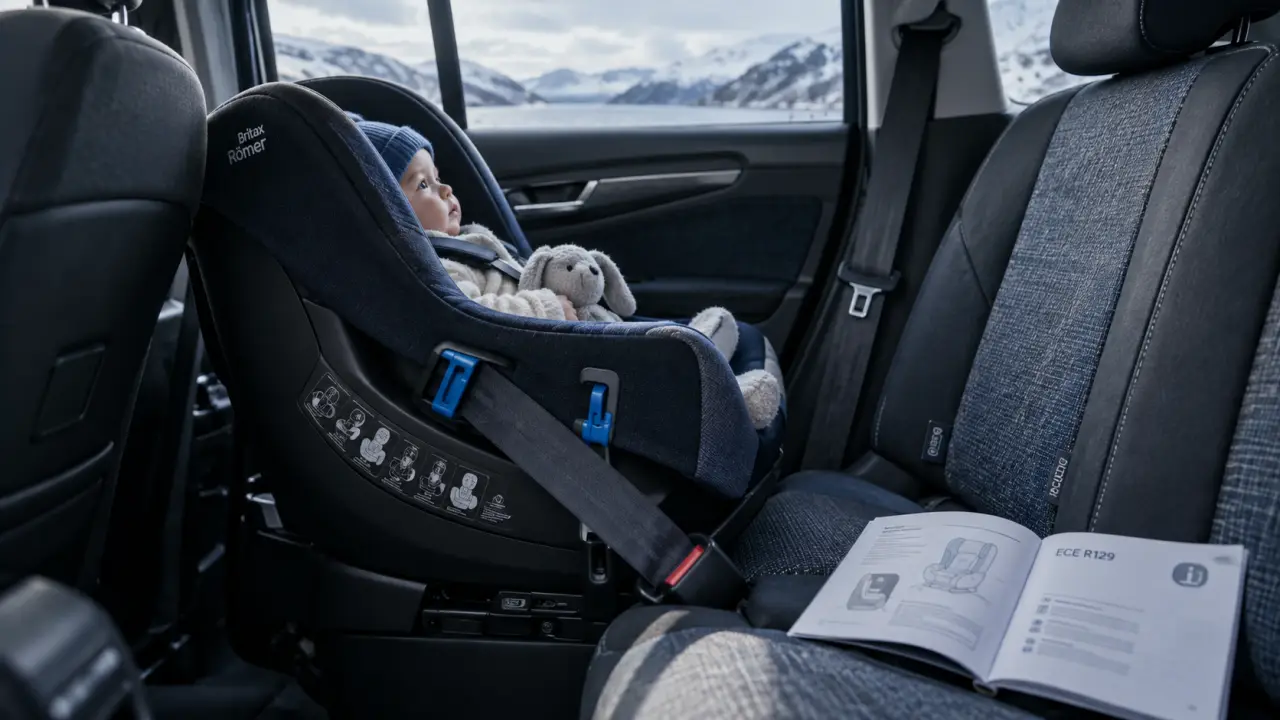 Siège auto bébé sans Isofix : installation ceinture trois points