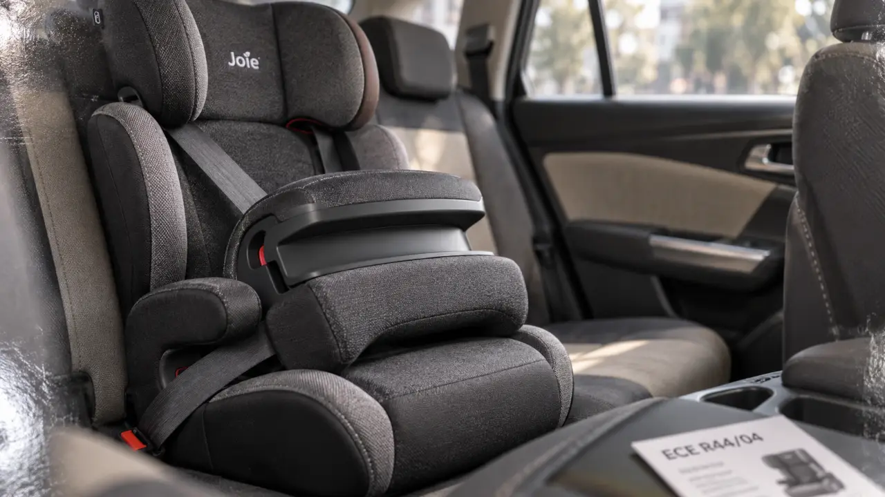 Siège auto bouclier joie Trillo Shield installé, prêt dès 9 kg