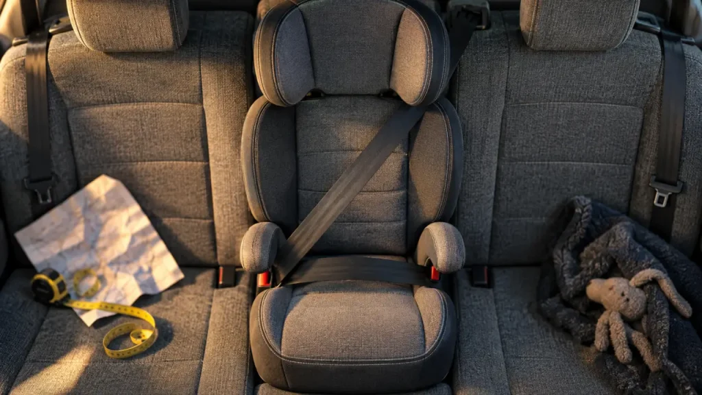 Siège auto groupe 2 3 : ceinture correctement placée sur l’épaule et les hanches