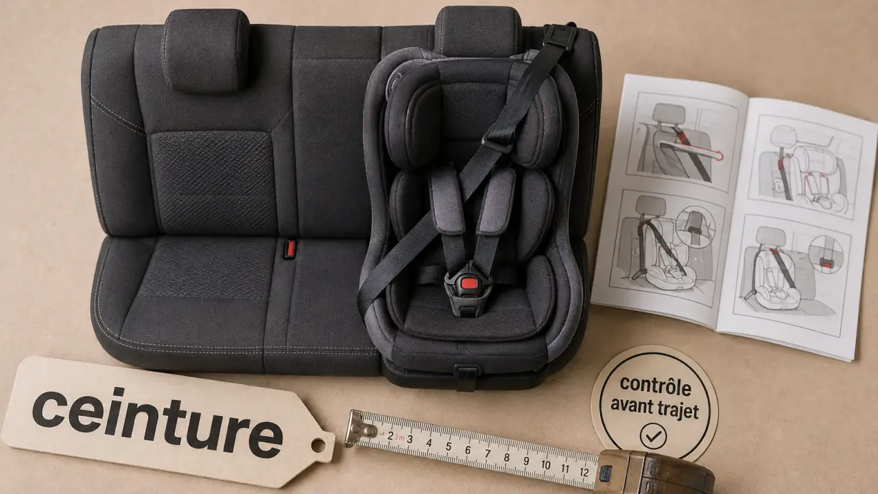 Siège auto Nania ceinture 3 points : taille enfant