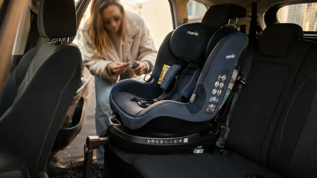 Siège auto nania pivotant isofix 360° : vérifier le top tether