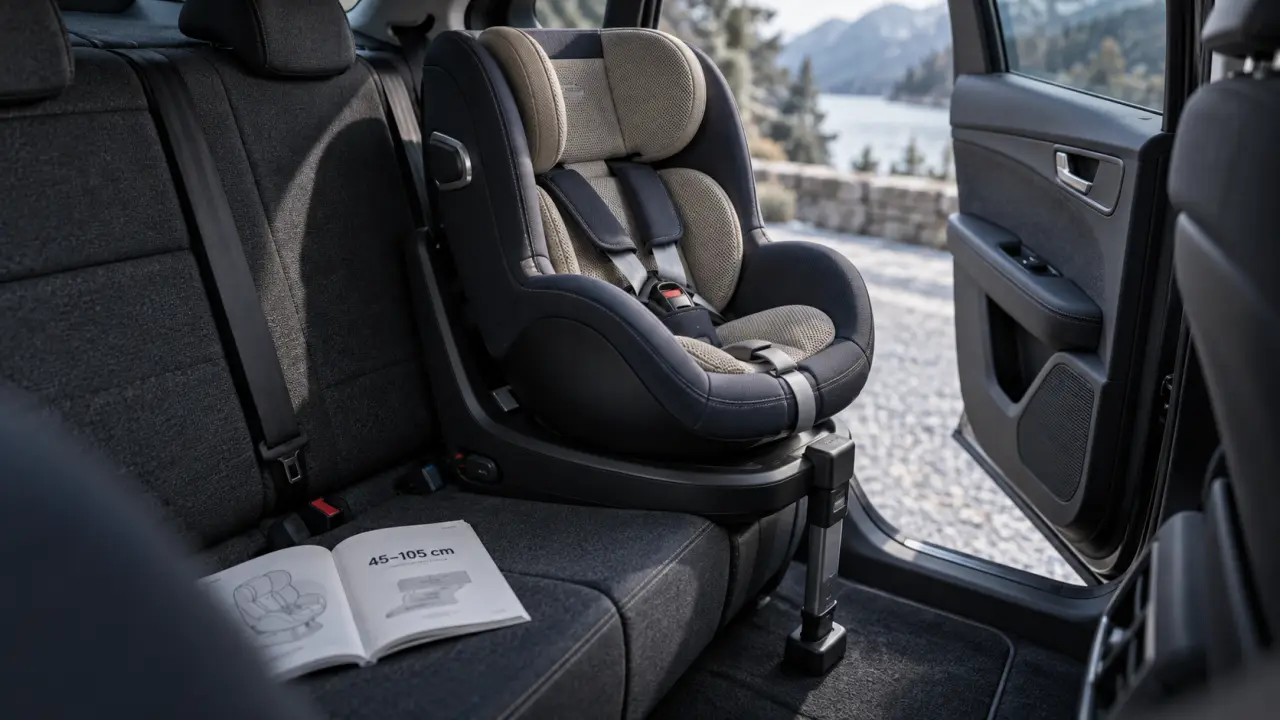 Siège auto Sirona dos à la route 105 cm, base ISOFIX et harnais 5 points