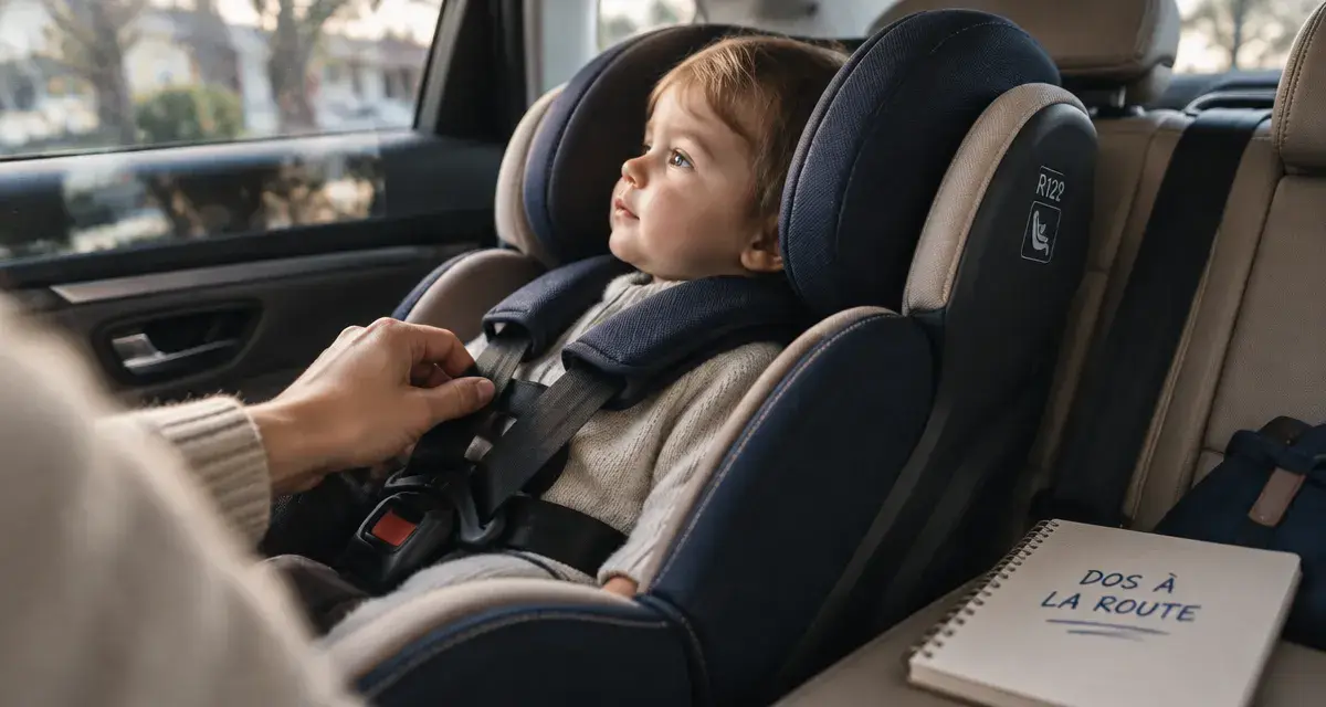 Comparatif siége auto : siège auto dos à la route, berline