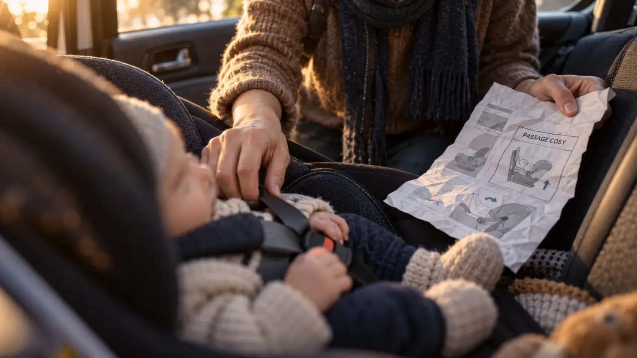 Cosy jusqu’à quel âge : bébé en voiture, harnais ajusté