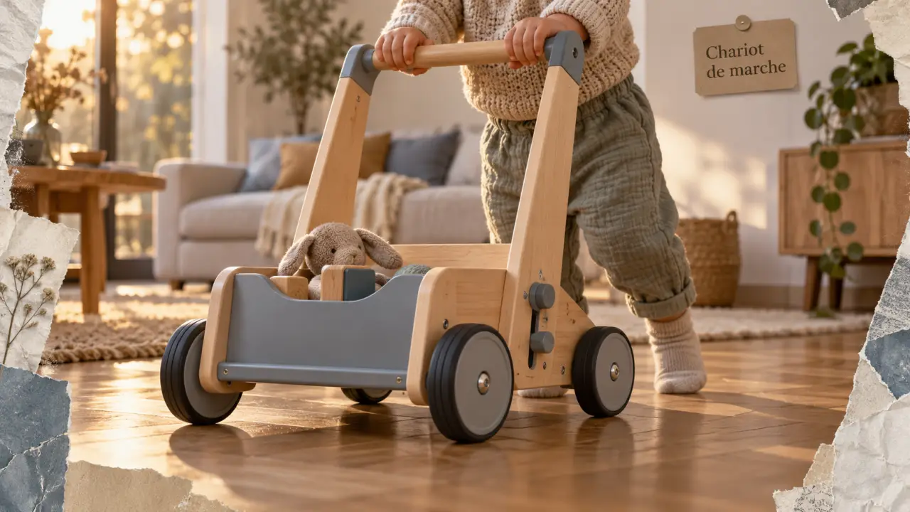 Meilleur chariot de marche bébé stable avec freins réglables