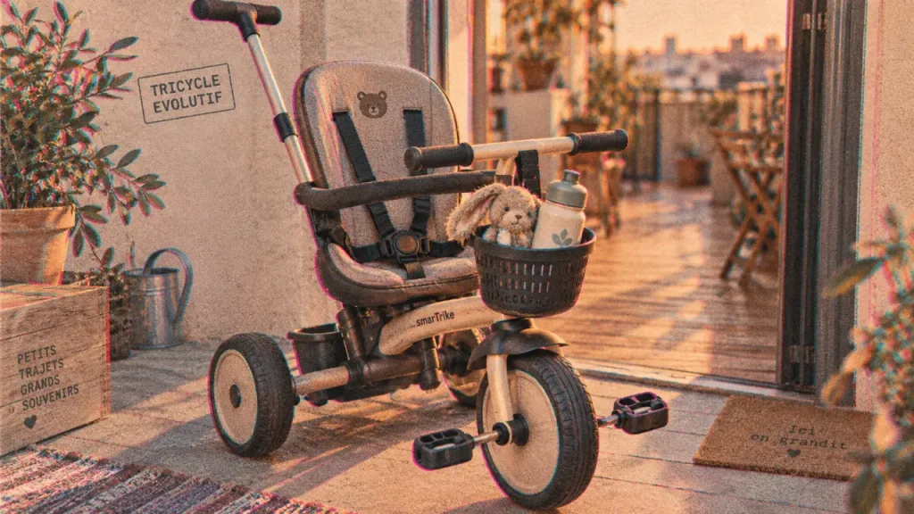 Meilleure tricycle evolutif : tricycle 3 roues évolutif avec harnais