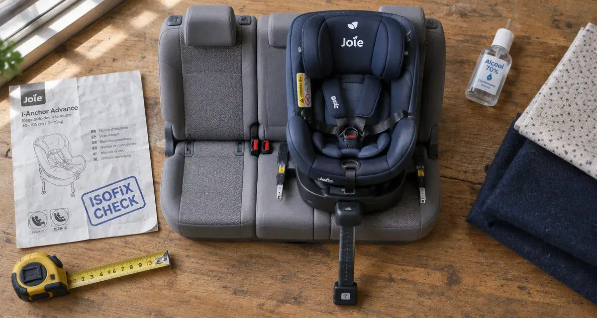 Siège auto Joie sur base ISOFIX, vérification pivotant évolutif rehausseur
